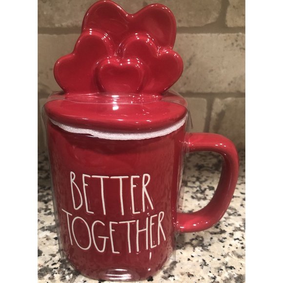 Rae Dunn Love Wedding‎ BETTER TOGETHER mug topper - Picture 2 of 3